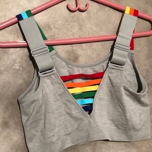 LANE BRYANT CACIQUE BRALETT PRIDE 18/20 RAINBOW